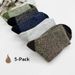 Men's Winter Fleece Thickened Warm Men's Socks Sweat Absorbing Towel Socks Terry Socks Floor Socks (10 Pairs)_desvips.com