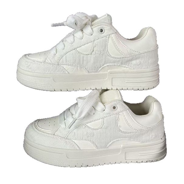2025 Fashion Sneakers Jogging Shoes Women/Men Artificial Leather Splicing Low Top Lace-Up Thick Sole Non-Slip Wear-Resistant Running Shoes 36-44_desvips.com
