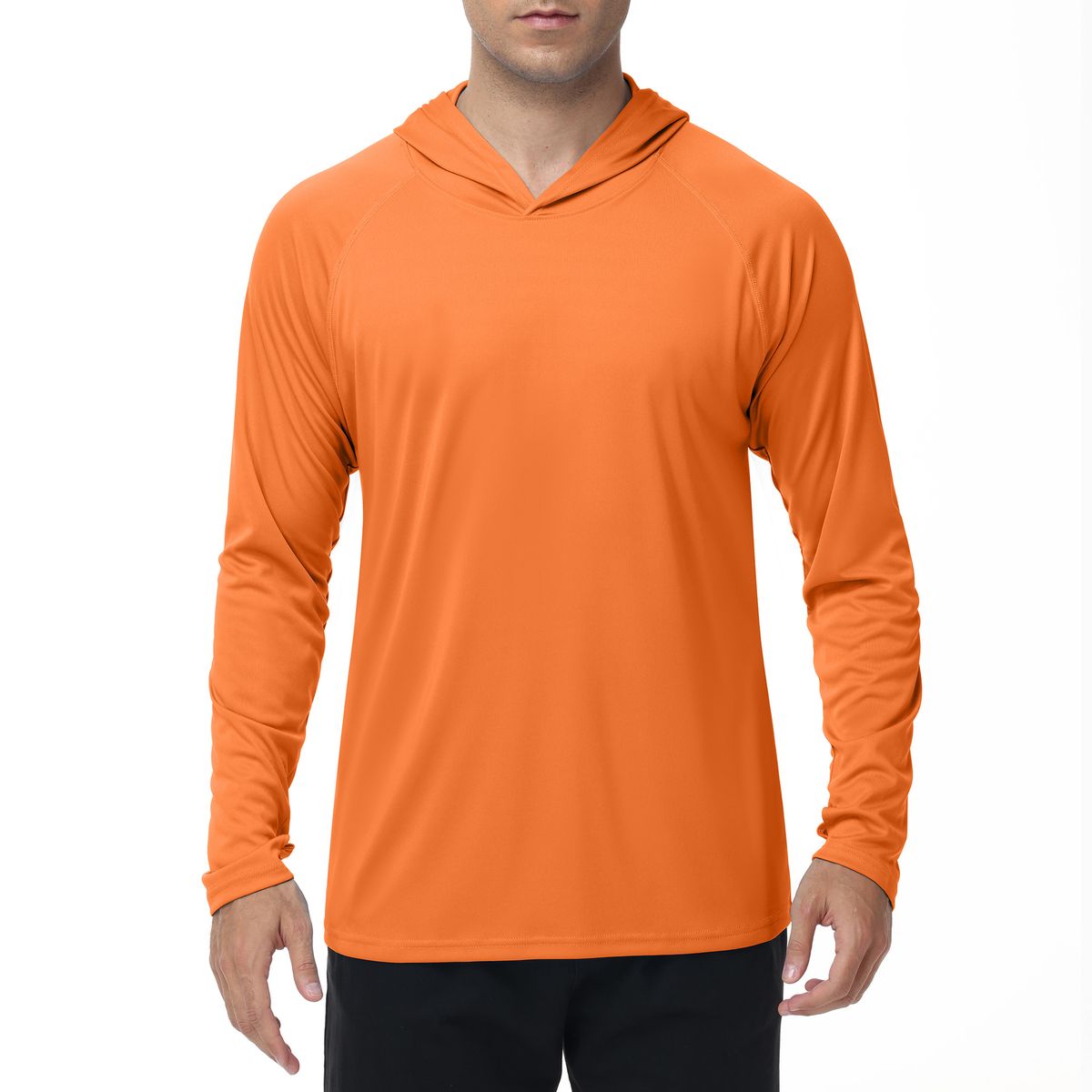 Men's Fishing Suit Lightweight Ice Silk Long Sleeve T-Shirt Sun Protection Hooded Open Finger Button For Lure Fishing Summer_desvips.com