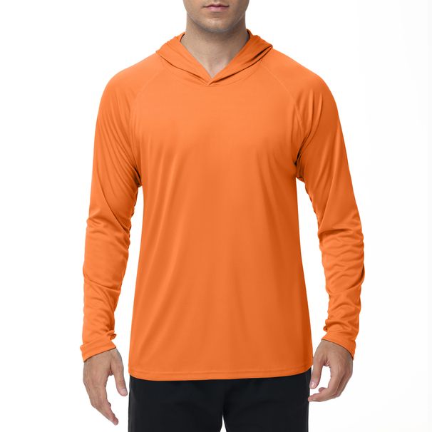 Men's Fishing Suit Lightweight Ice Silk Long Sleeve T-Shirt Sun Protection Hooded Open Finger Button For Lure Fishing Summer_desvips.com