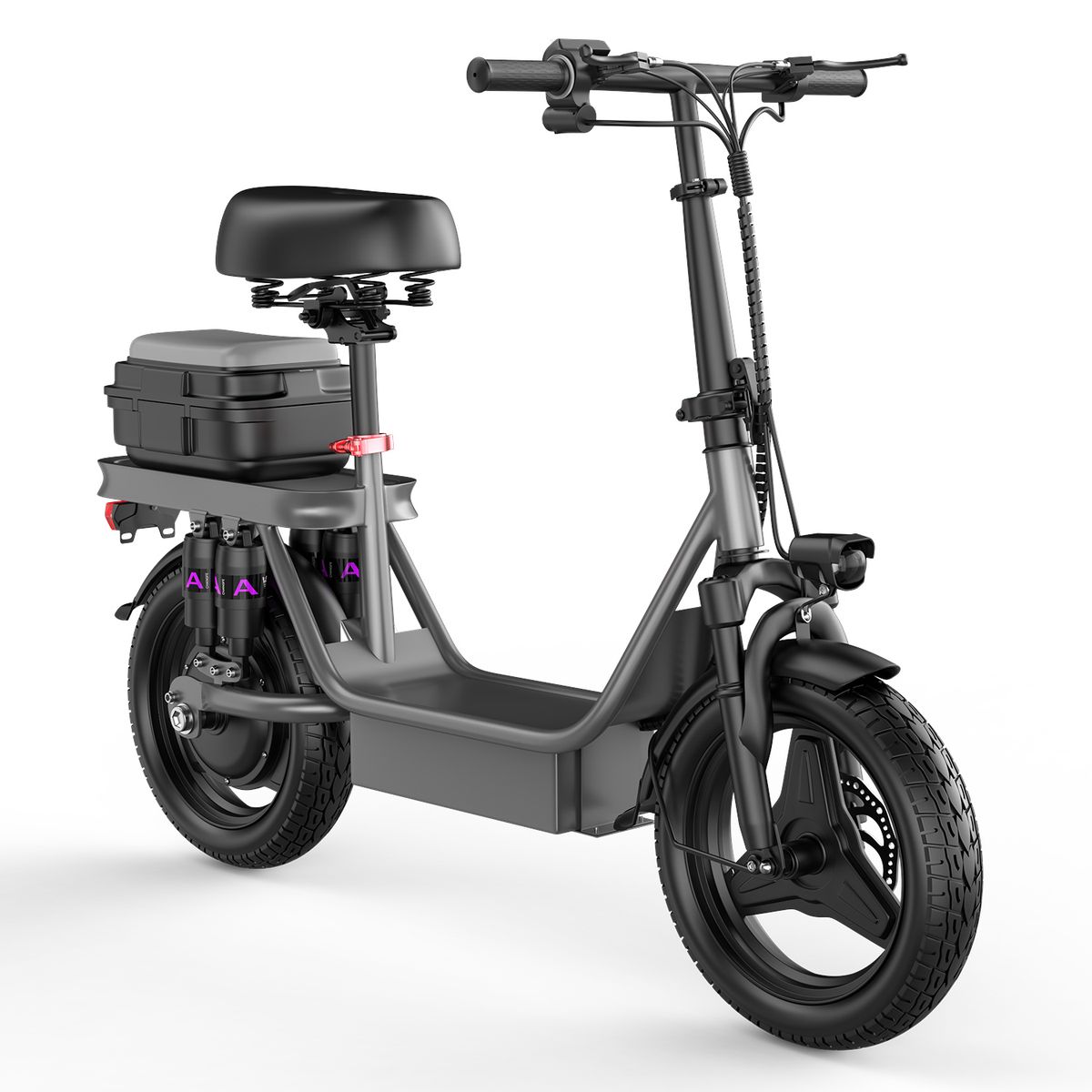 Toofly GQ8 Electric Scooter With Seat,250 W Motor, 48 V 15 Ah Battery, 14 Inch City Road Tyres_desvips.com