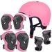 Kids Protective Gear Set For Skating, Cycling, Yoga & Snow Sports - Adjustable Knee Elbow Wrist Guards & Helmet_desvips.com