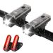 2 Pack Bike Lights Front And Back, USB-C Rechargeable Bicycle Lights Front And Rear, Headlight And Tail Light Set, IPX4 Waterproof High Lumens LED_desvips.com