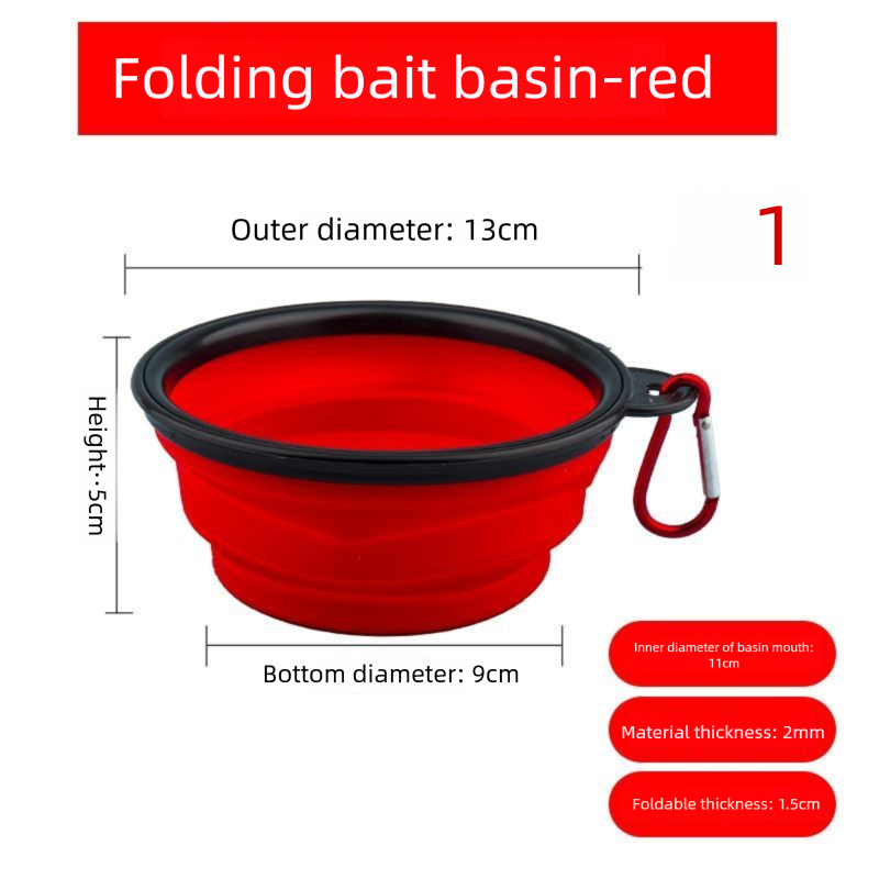Collapsible Bowl Small Stream Fishing, Ultra-small Mini Mixing Bowl, Bait Tray For Fishing_desvips.com