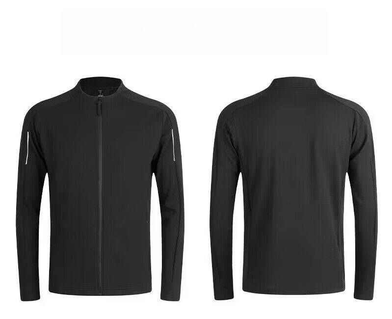 Men's Clothing Sports Jacket Leisure Running Round Neck Zipper Cardigan Sweater Quick-Drying Fitness Breathable_desvips.com
