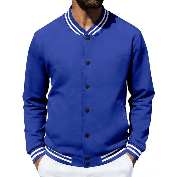 2027 Fashion Baseball Outerwear Youth/Men Polyester Stand Collar Splicing Single-Breasted Long Sleeve Casual Loose Sweatshirts S-3XL_desvips.com