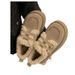 Women's 2024 New Winter And Warm Women's Shoes With Plush Fabric, Internet Famous Super Hot Cotton Shoes, Thick Soled_desvips.com
