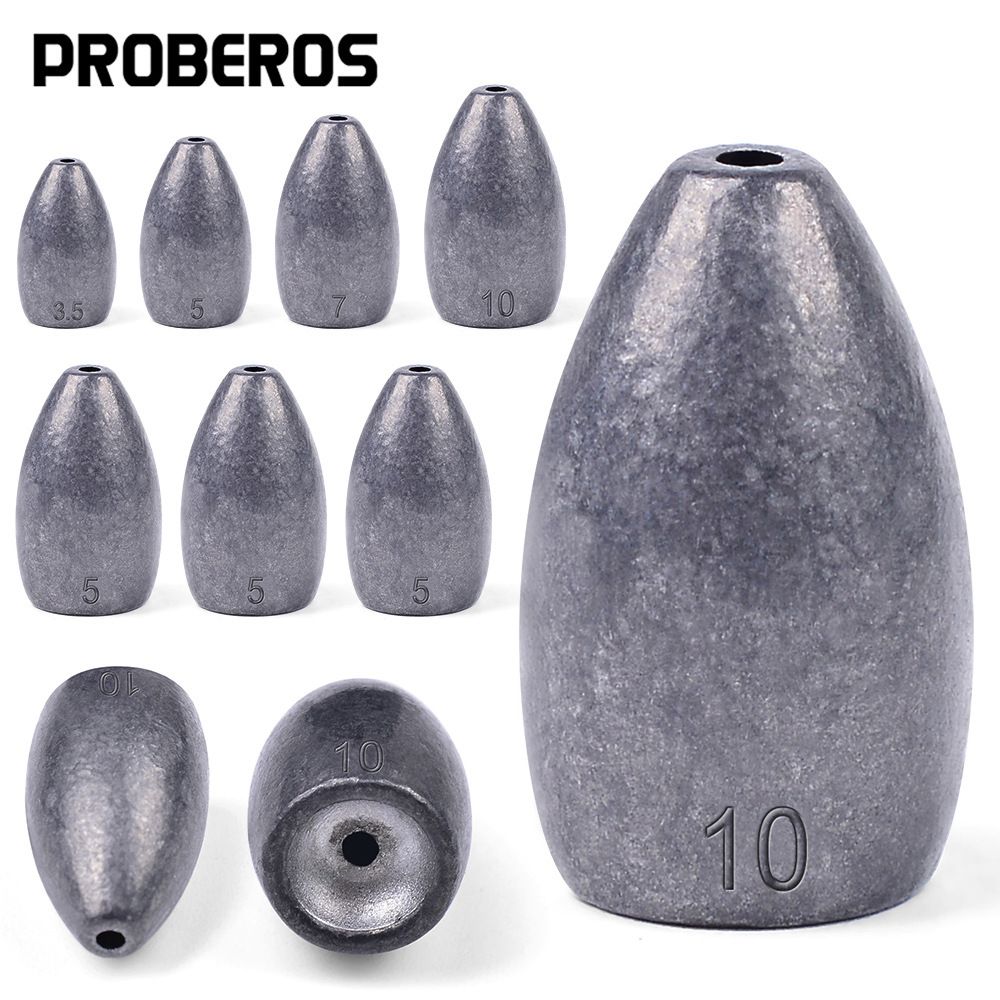Texas Free Group Bullet Head Fishing Anti-Hook Bottom Lead Sinker Lure Accessories_desvips.com