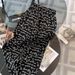 Women's Clothing Sports suits for women summer new style fashionable versatile high-end black short-sleeved wide-leg pants two-piece suit_desvips.com