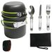 Camping Cookware Outdoor Products Outdoor Jacket Pot 1-2 People Pots And Utensils Portable Camping Cookware With Tableware Ds-101_desvips.com
