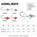 Anti-Hooking Soft Bait Weighted Lead Head Hook 21.5g 32.5g Lure Fishing Gear Accessories_desvips.com