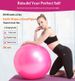 PVC Yoga Ball Thickened Explosion Proof Super Large Dragon Ball Pilates Yoga (Diameter 55cm)_desvips.com
