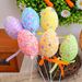 New Easter Pattern Printed Foam Decorations, Holiday Simulation Egg Inserts For Scene Arrangement_desvips.com