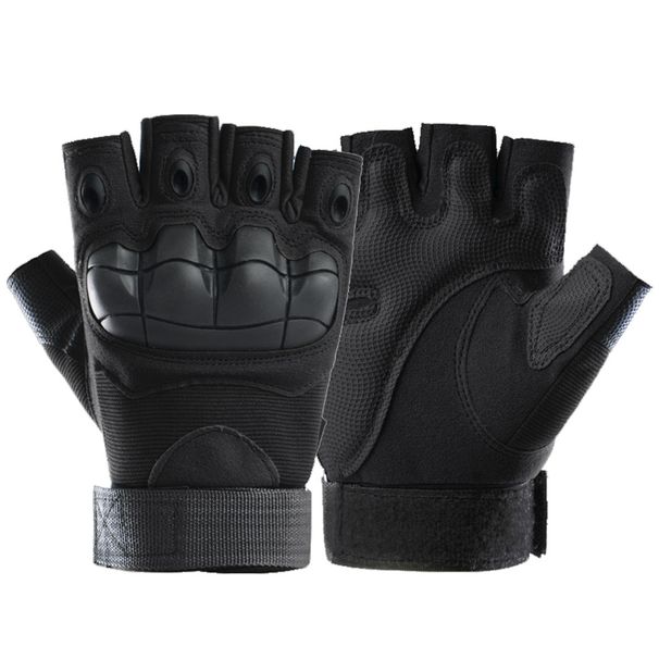 Tactical Gloves Men Blackhawk Full Military Enthusiast Outdoor Hiking Training Fitness Cycling Half Finger_desvips.com