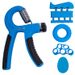 Adjustable Strengthener Hand Trainer Grip Ring Finger Exerciser Combination Fitness Supplies Five-Piece Set_desvips.com