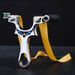 Alloy Steel Slingshot Silver Slingshot 11.5*8.5*1.3 Cm Suitable For Outdoor Competitions, Fitness Shooting, Hunting, Fishing (Slingshot Only)_desvips.com