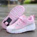 New Kids 2 Wheels Roller Skates Sneakers Skati Outdoor Blade Retractable Flyi Shoes Child Girl Boys Breathable_desvips.com