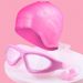 Silicone Large Frame Anti-fog Swimming Goggles + Silicone Ear Cap + Silicone Nose Clip Earplugs Set_desvips.com