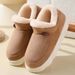 Winter Home New Old Cotton Shoes Women's Outer Wear Bag Heel Velvet Indoor Warm Thick-soled Men's Snow Boots Winter_desvips.com