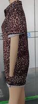 New Women's print holiday style lapel design shirt shorts suit women_desvips.com