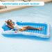 Premium Inflatable Lounge Bed - Thickened PVC With Backrest & Cup Holders (Double Sunbathing Floating Mat For Pool/Beach 200cm UV Resistant)_desvips.com