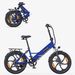 Hillmiles Mile 2 Foldable E-Bike 36V 13Ah Battery 250W 100KM Range Dual Suspension 20*3.0" All Terrain Fat Tires Commuting Electric Bicycle_desvips.com