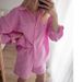 Women's Clothing Versatile Shirt Elastic Waist Shorts Cotton Linen Two Piece Set_desvips.com
