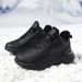 Mens Winter Warm Fleece Lined Comfortable Waterproof Sneakers Extra Sizes 46 47 48 Casual Sports Shoes_desvips.com