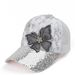 Spring/Summer New Sequin Bow Baseball Cap, Outdoor Sports Flat Cap, Fashionable Breathable Mesh Cap, Sun Protection Cap_desvips.com