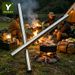 YUOUY 2pcs/4pcs 20cm Lightweight Stainless Steel Camping Support Sticks, Rust-Proof For Outdoor Survival & Picnic_desvips.com
