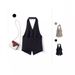 Women's Clothing Halter neck suit vest vest spring new top design niche temperament sleeveless waistcoat_desvips.com