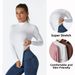 Women's Modal Long Sleeve T-Shirt High Neck Base Layer Slim Fit Plus Size Top New Autumn Winter_desvips.com