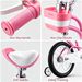 Pink & White Kids Bicycle For Toddlers & Girls, Safe & Lightweight With Training Wheels_desvips.com