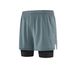 Men's Clothing Two-Piece Sports Shorts Training Pants Fitness Running Marathon Shorts Foot Blue Shorts_desvips.com