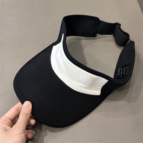 Korean Style Color Block Hat For Men And Women, Summer Outdoor Sports Sun Protection Visor Hat, Versatile Student Travel_desvips.com