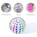 Polka Dot & Rainbow Striped Inflatable Beach Ball - Giant Pool Party Toy For Summer Outdoor Water Games & Kids Activities_desvips.com