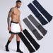 Men's Long Yoga Socks Winter Pilates Socks Five Finger Socks Medium Professional Sports Cotton Silicone Split Finger Socks_desvips.com
