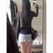 Black Sun Protection Jacket For Women, 2025 Summer New Style, Thin Ice Silk Short Yoga Top, Slim Fit Hooded Jacket,_desvips.com