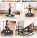 Klappbares Indoor Trampolin Höhenverstellbarer Handgriff Tragkraft 150kg Ø86 5cm Fitness Erwachsene Kinder Sportgerät Zuhause_desvips.com