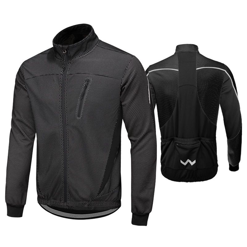 Men's Quick-Dry Cycling Jacket, Lightweight Reflective Bike Windbreaker For Outdoor Riding_desvips.com