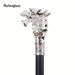 White Luxury Dragon Head Cane Fashion Stage Cane Decorative Stick Decorative Cane Cosplay And Parties, For Cosplay & Party_desvips.com