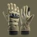 Men’s Tactical Ski Gloves – Winter Touchscreen, Windproof, Anti-Slip & Fleece-Lined For Snowboarding, Hiking & Motorcycling (Black/Green/Tan)_desvips.com