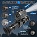 1080P 5x Magnifying Telescope, Crosshair Night Vision Sight, COMS Imaging 850nm IR 3-level All Black Visible 400m_desvips.com