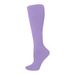 Women's Solid Color Sports Compression Stockings Long Calf Vein Flat Elastic Nurse Compression Stockings_desvips.com