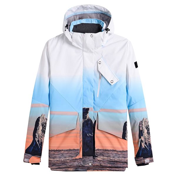 New Suit For Women, Single And Double Board, Winter Outdoor Warm Thickened Korean Style Ski Jacket_desvips.com