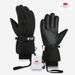 3M Thinsulate Winter Gloves - Waterproof Windproof Thermal Ski Gloves With Touchscreen Compatibility For Men & Women (Black/White, M/L/XL)_desvips.com