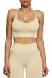 LazyZoom Autumn Yoga Wear High Waist Peach Hip Tight Sports Suit Sexy Halter Neck Seamless Women's Fitness_desvips.com
