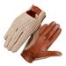 Men's Classic Real Leather Retro Unlined Driving Knitted Sports Riding Equestrianism Touch Screen Short Gloves_desvips.com
