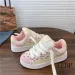 Strawberry Print Niche Low Top Korean Pink Sweet Sports Versatile Casual Womens Shoes 250402_desvips.com