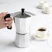 Aluminum Coffee Kettle Household Italian Octagonal Moka Coffee Tea Pot Office Home Travel Outdoor Camping Tableware Equipment_desvips.com